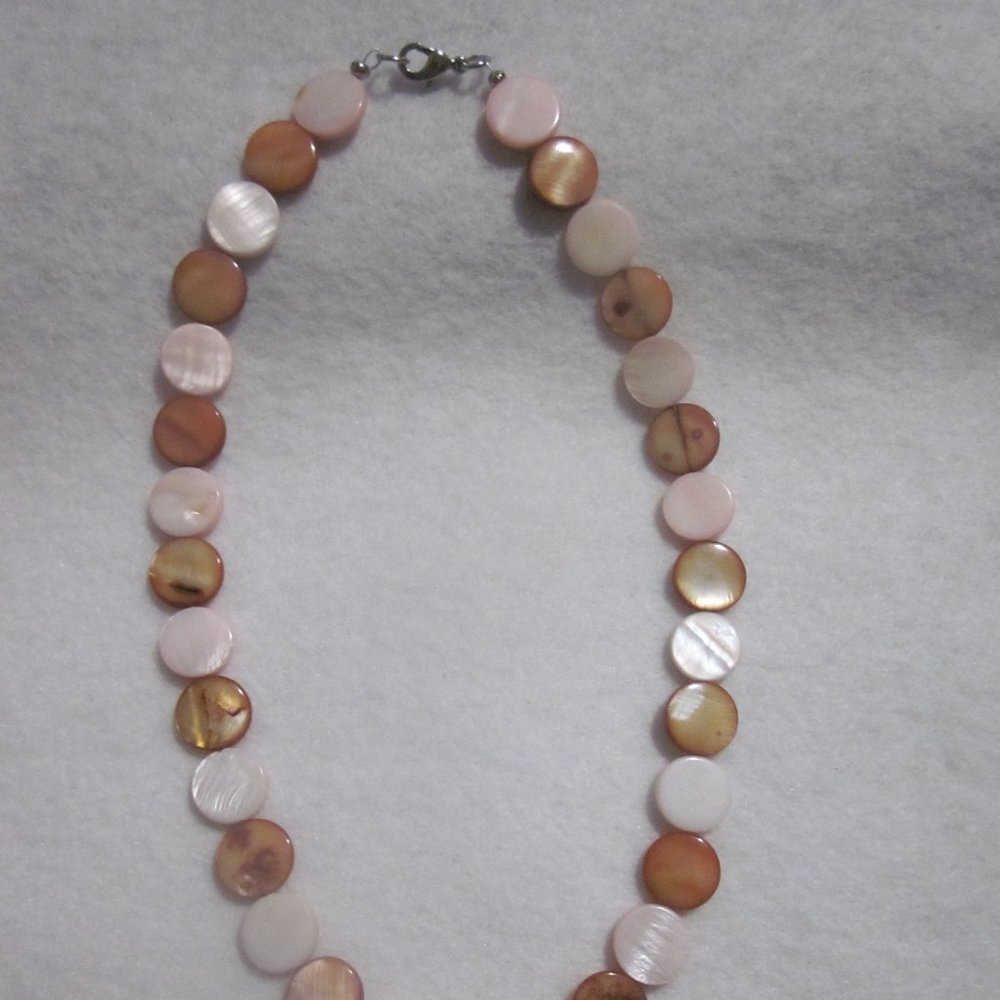 Brown & Light Pink Necklace